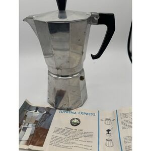 ALPU SUPREMA STOVETOP ESPRESSO EXPRESS COFFEE POT MADE IN ITALY ALFONSO PUPPIENI
